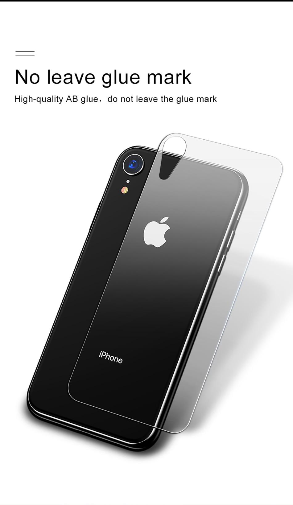 Miến dán kính cường lực mặt sau Baseus cho iPhone XR