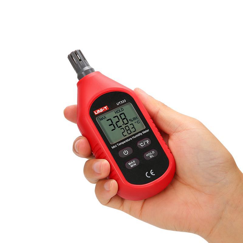 UT333 Mini LCD Digital Thermometer Hygrometers Air Temperature and Humidity Meters Moisture Meter Sensor,Red - intl