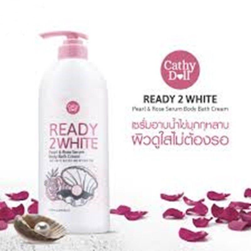 [HCM]Sữa tắm trắng Ready 2 White Pearl & Rose Ngọc trai hoa hồng Cathy Doll Thái Lan 500ml