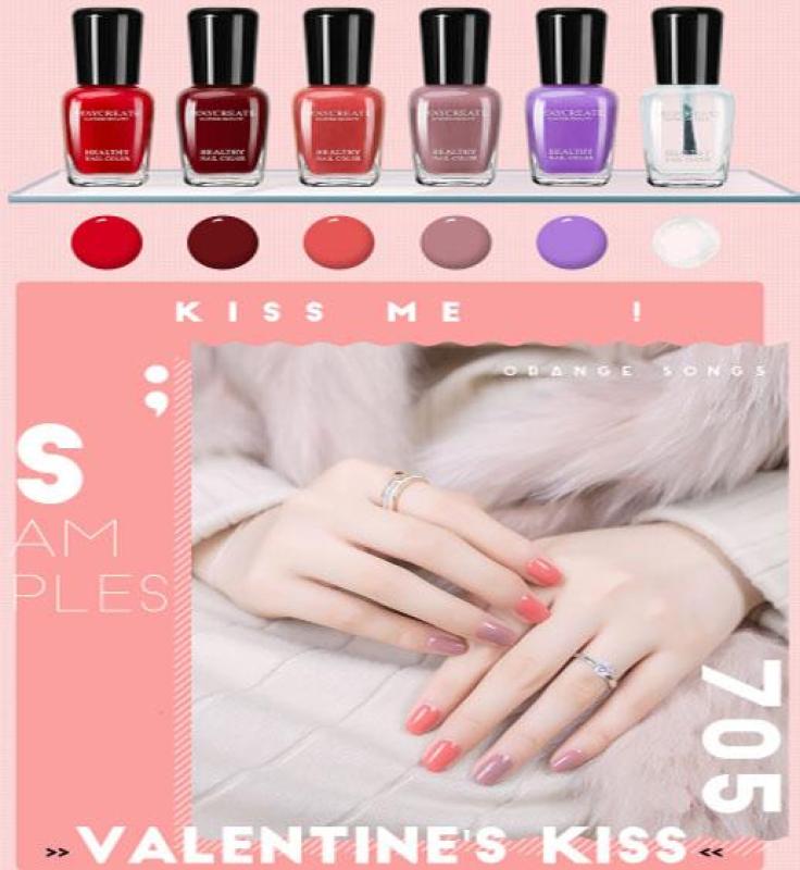 Bộ 06 lọ sơn móng tay màu cao cấp Maycreate ( mã màu 705) giá rẻ