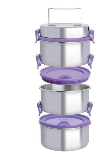 Camen Zebra Thái Lan SmartLock 12cmx3 ngăn có thể tháo rời 150235. Nhập khẩu Thái Lan, inox 304 cao cấp siêu bền, tuyệt đối an toàn cho sức khỏe