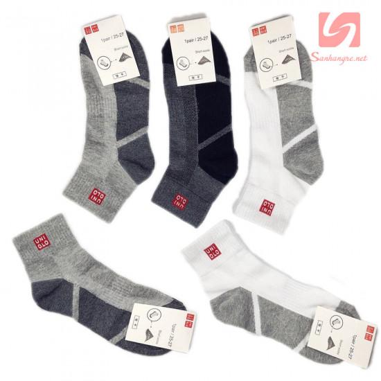 Combo 3 đôi tất vớ nam cổ trung uniqlo nhật bản