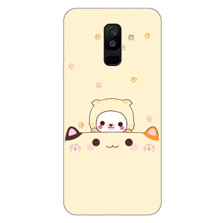 Ốp lưng dẻo cho điện thoại Samsung Galaxy A6 Plus 2018_Molang 02