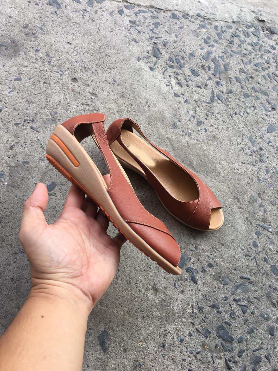 Sandal đế xuồng 3 phân quai chéo