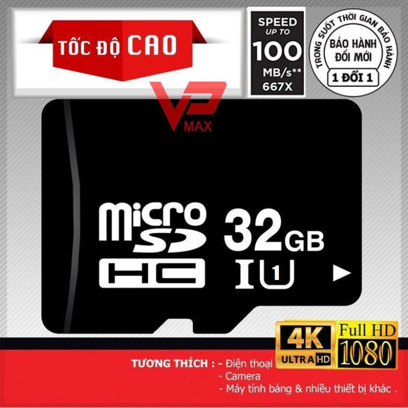 Thẻ nhớ Micro SD 32GB 16GB Class 10 Tốc độ 100Mb/s U1 siêu bền