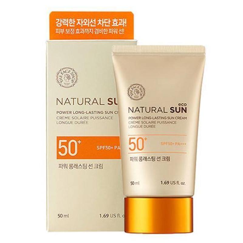 Kem chống nắng Natural Sun Eco Power Long Lasting Sun Cream SPF50+ PA+++ The Face Shop