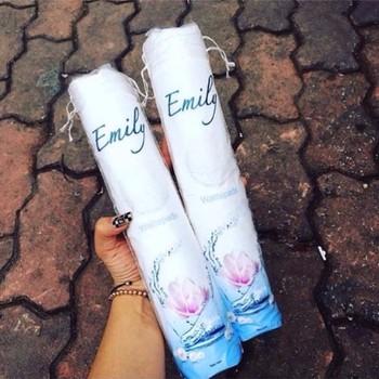 Bộ 2 túi bông tẩy trang Emily Wattepads Đức (2x120 miếng)