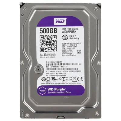 Ổ cứng Camera WD Purple 500Gb - Ổ cứng HDD Western Digital PURX 500Gb bảo hành 24 tháng