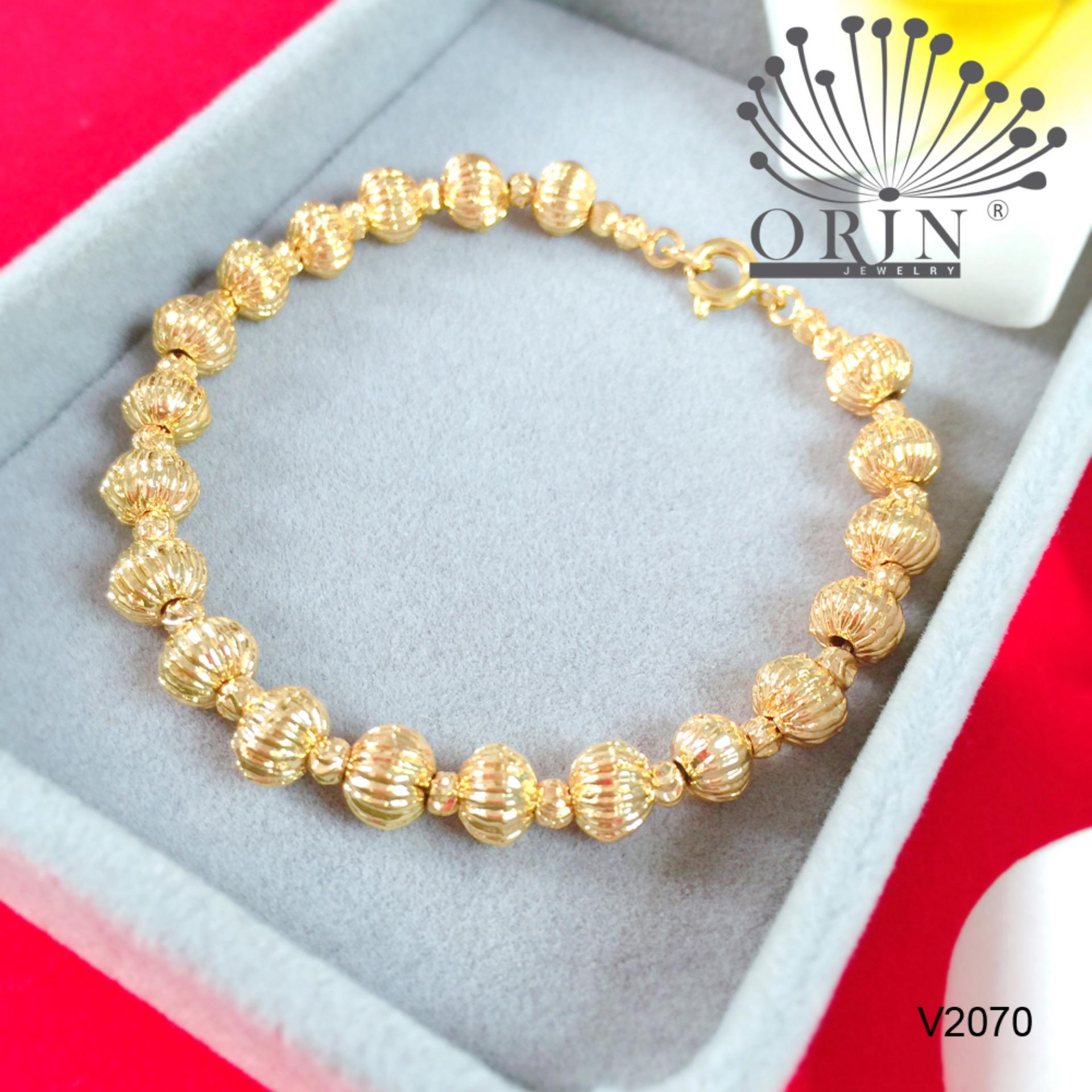 Vòng tay nữ thời trang dạng lắc bi cao cấp thiết kế  Orin V2070 - Long Tien