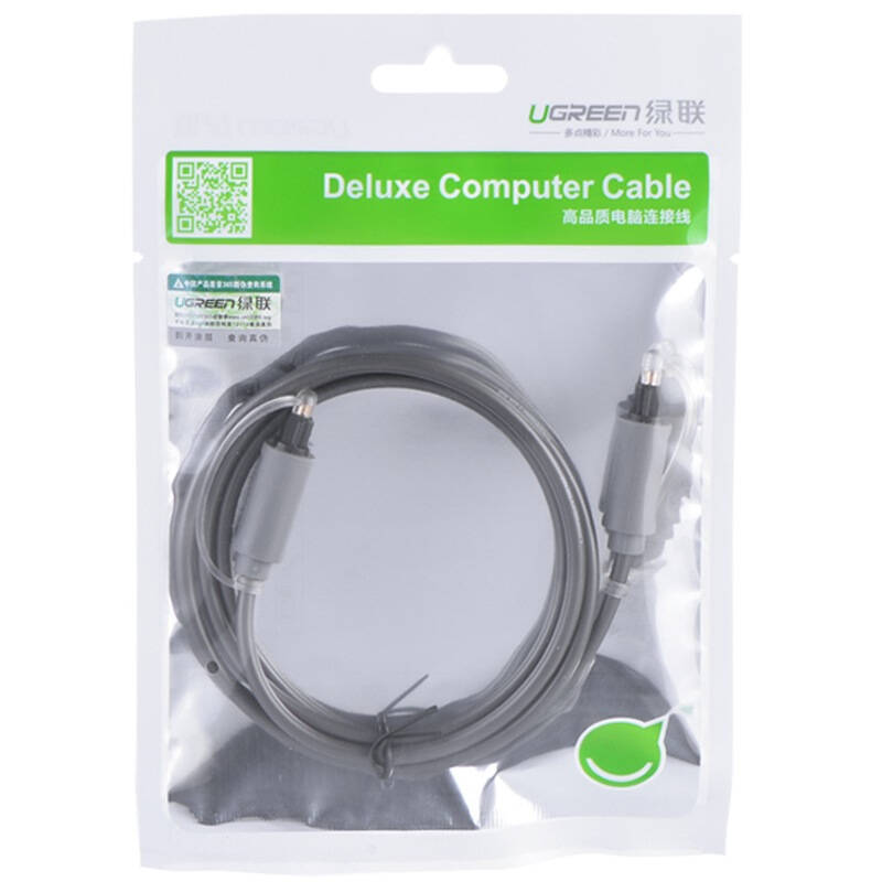 Dây audio quang Toslink truyền tải tín hiệu âm thanh với độ phân giải cực cao Hỗ trợ âm thanh Dolby Digital (5.17.1) AC3; DTS UGREEN AV122 Dây audio quang Toslink truyền tải tín hiệu âm thanh với độ phân giải cực cao Hỗ trợ âm thanh Dolby Digital (5.17.1) AC3; DTS UGREEN AV122