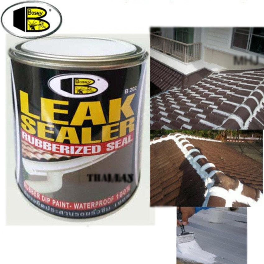 [HCM]Sơn cao su chống thấm chống dột Leak Sealer Bosny
