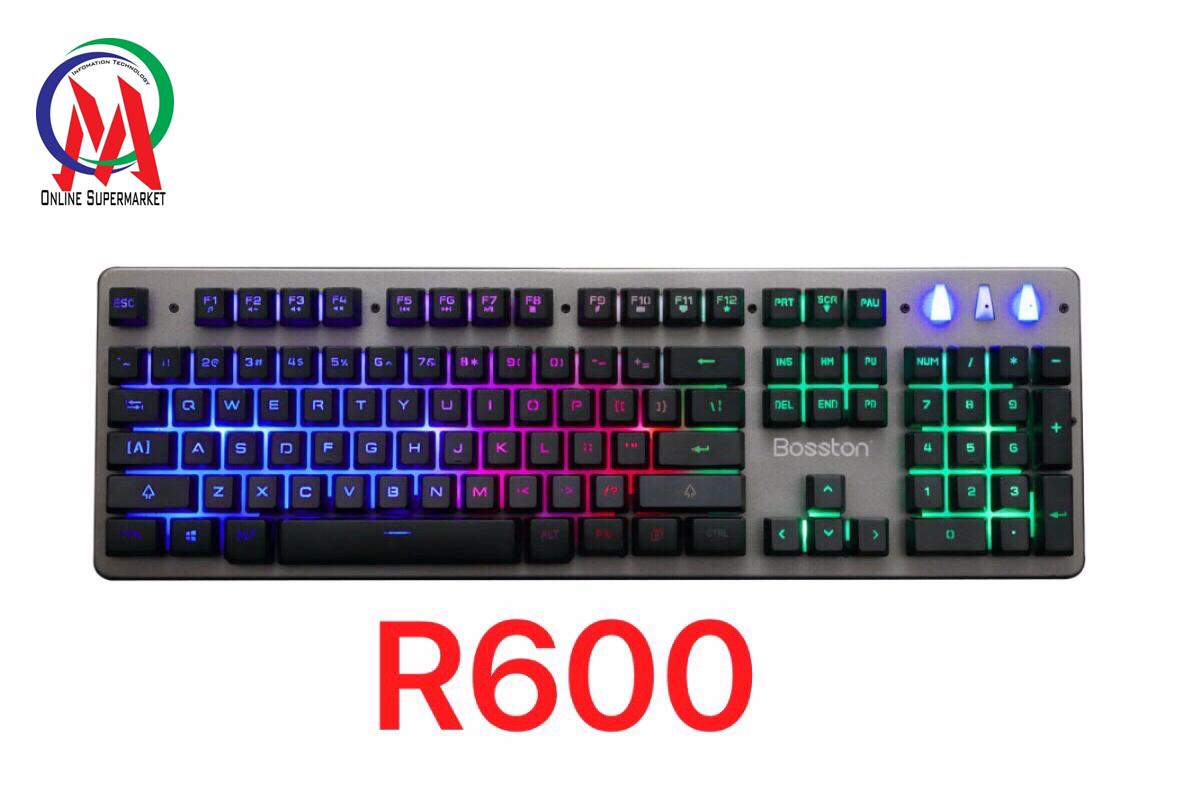 Bàn phím bosston r600 led game