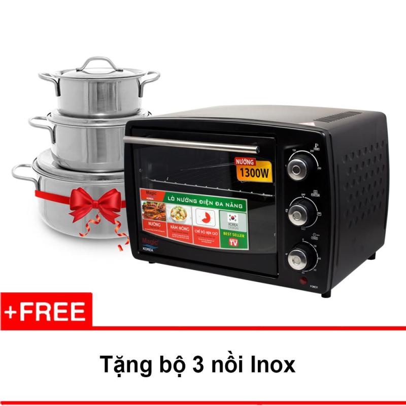 Bảng giá Lò nướng điện đa năng Magic Korea A62 + Tặng bộ 3 nồi inox Điện máy Pico