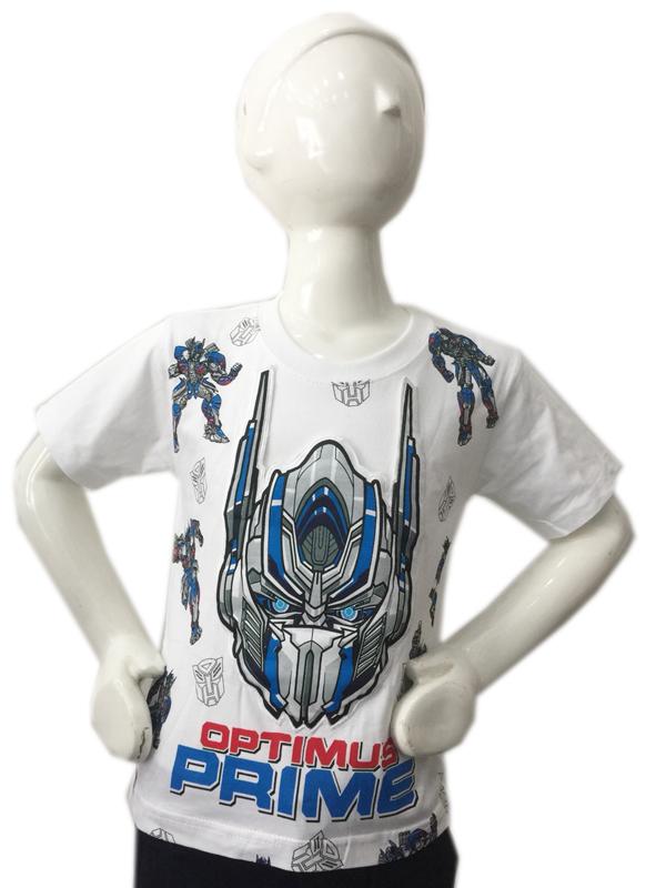 Áo thun bé trai Transformer 16-35kg - Áo bé trai optimus