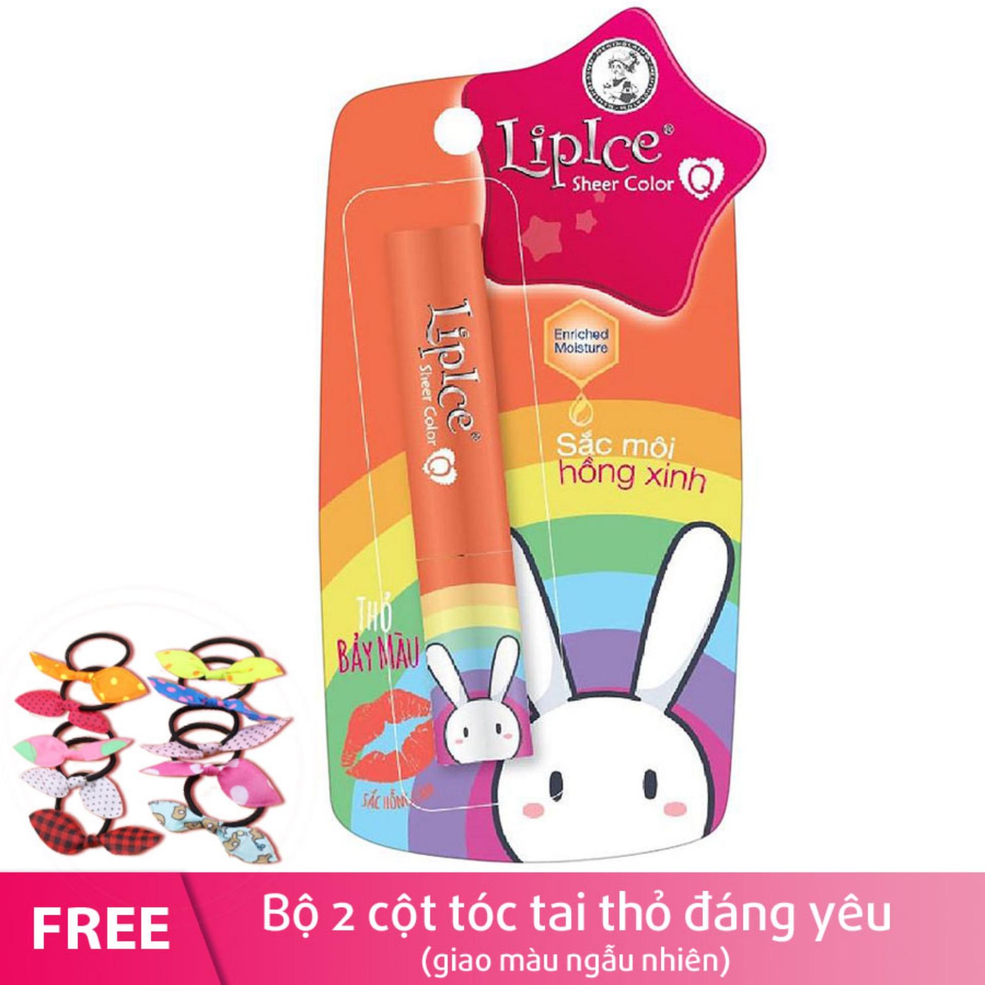 Son Dưỡng Có Màu Lipice Sheer Color Q Bestie Thỏ Bảy Màu (Màu Hồng Cam) 2.4G