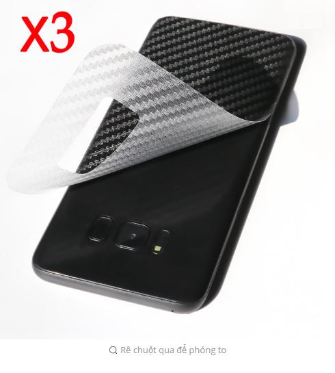 Bộ 3 dán mặt lưng cho samsung s8 plus