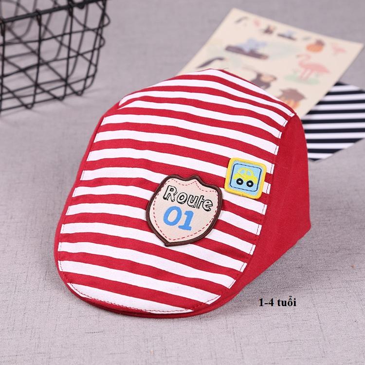 Mũ beret cho bé dưới 3 tuổi, vòng đầu 46-48cm