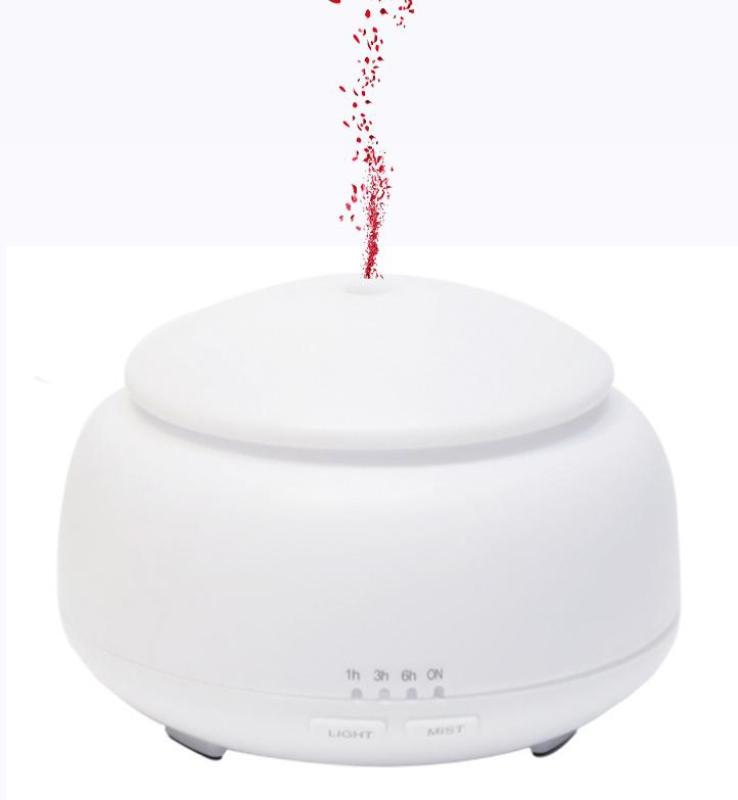 Bảng giá Máy phun tinh dầu tạo ẩm 300ml ấm trắng, phun hẹn giờ, tự ngắt khi hết nước tặng kèm 10ml tinh dầu sả chanh Ngọc Tuyết