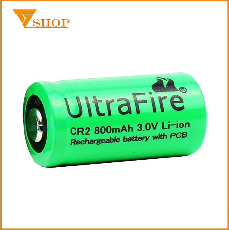 1 viên pin sạc cr2 ultra fire 3v, pin sạc cr2 máy ảnh