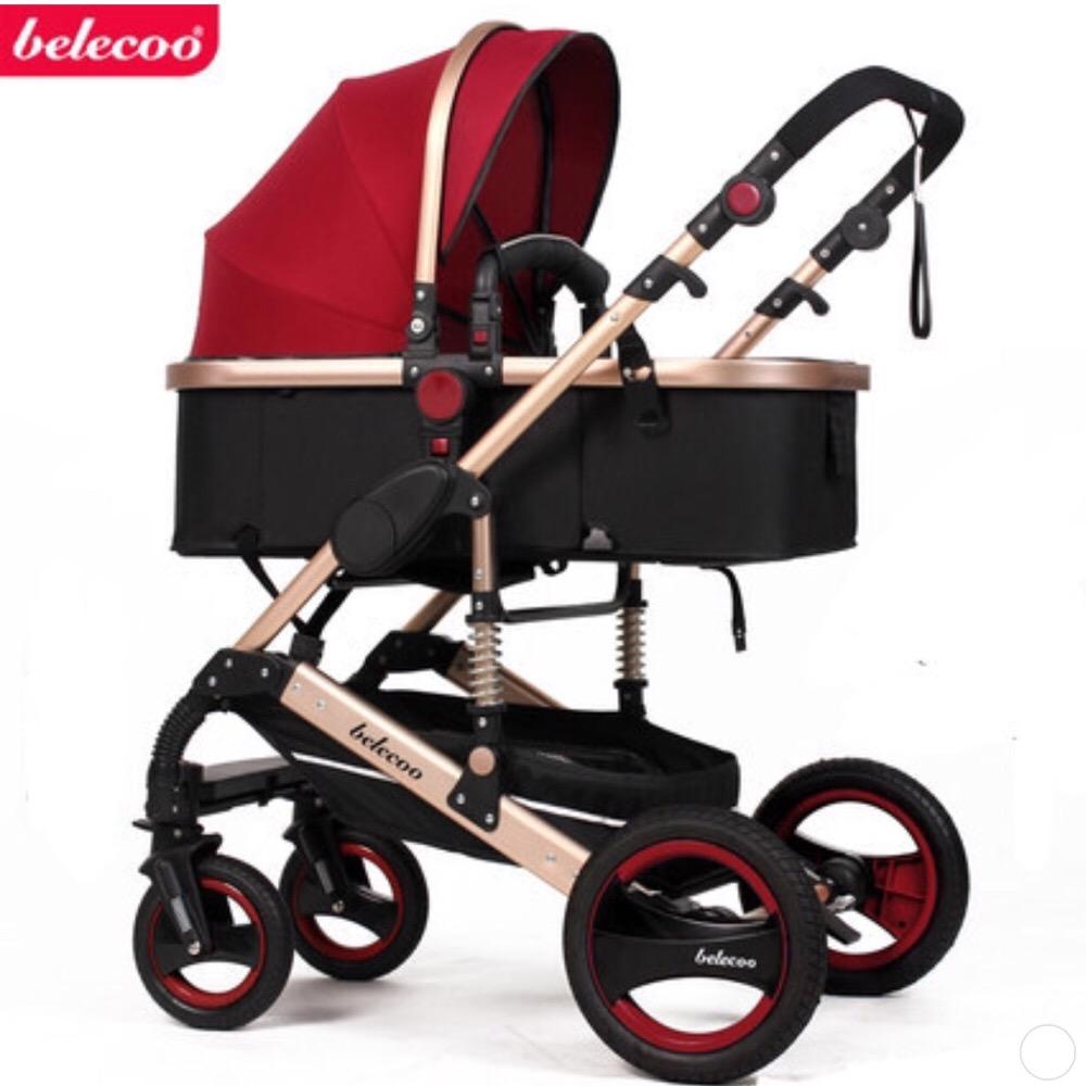 Xe đẩy nôi cao cấp Belecoo 2 chiều, 3 tư thế