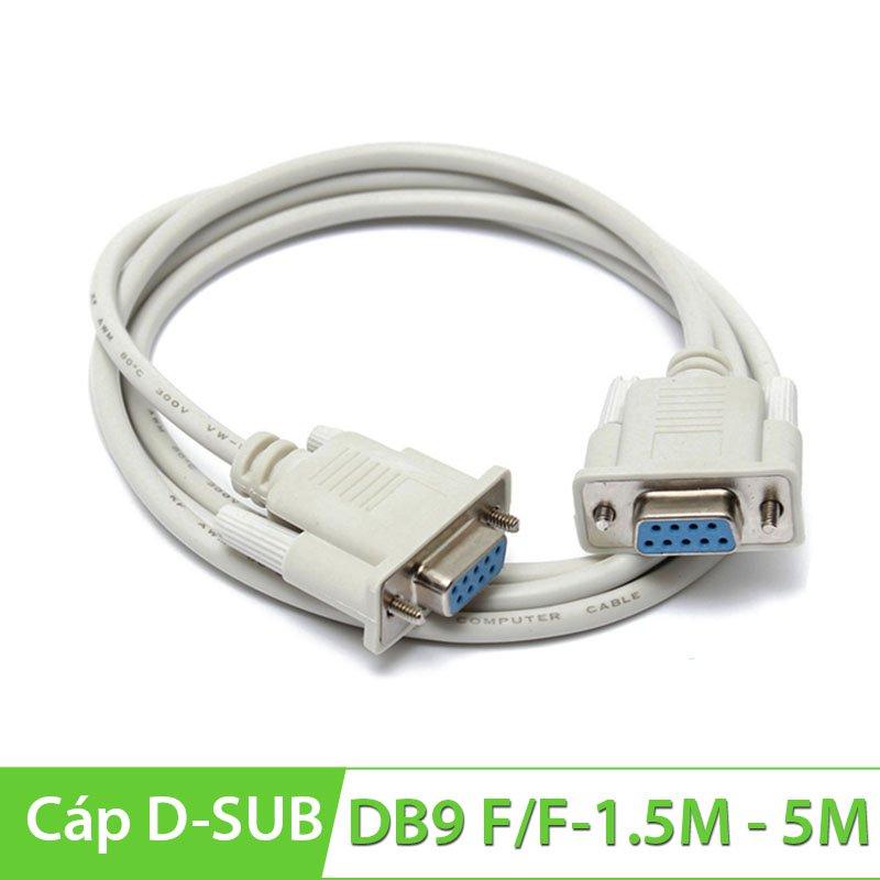 Cáp nối thẳng com to com d-sub 9 pin 1.5m 9f/9f