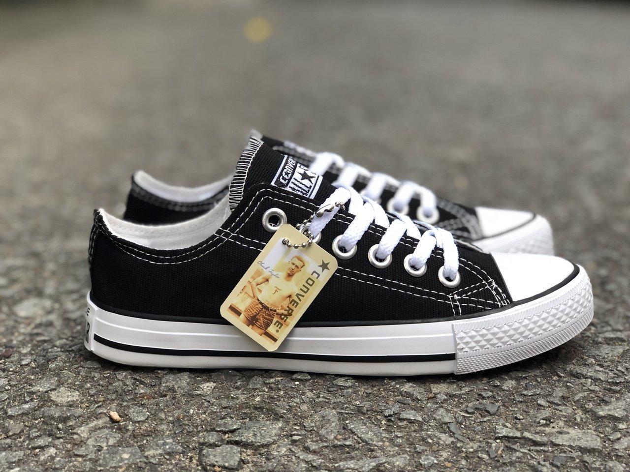 Giày sneaker thể thao nam nữ CV cổ thấp TT-Shoes
