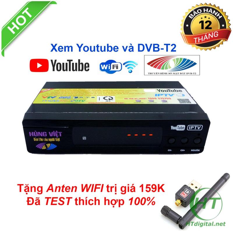 Đầu thu kỹ thuật số DVB-T2 Hùng Việt TS123 Xem YOUTUBE