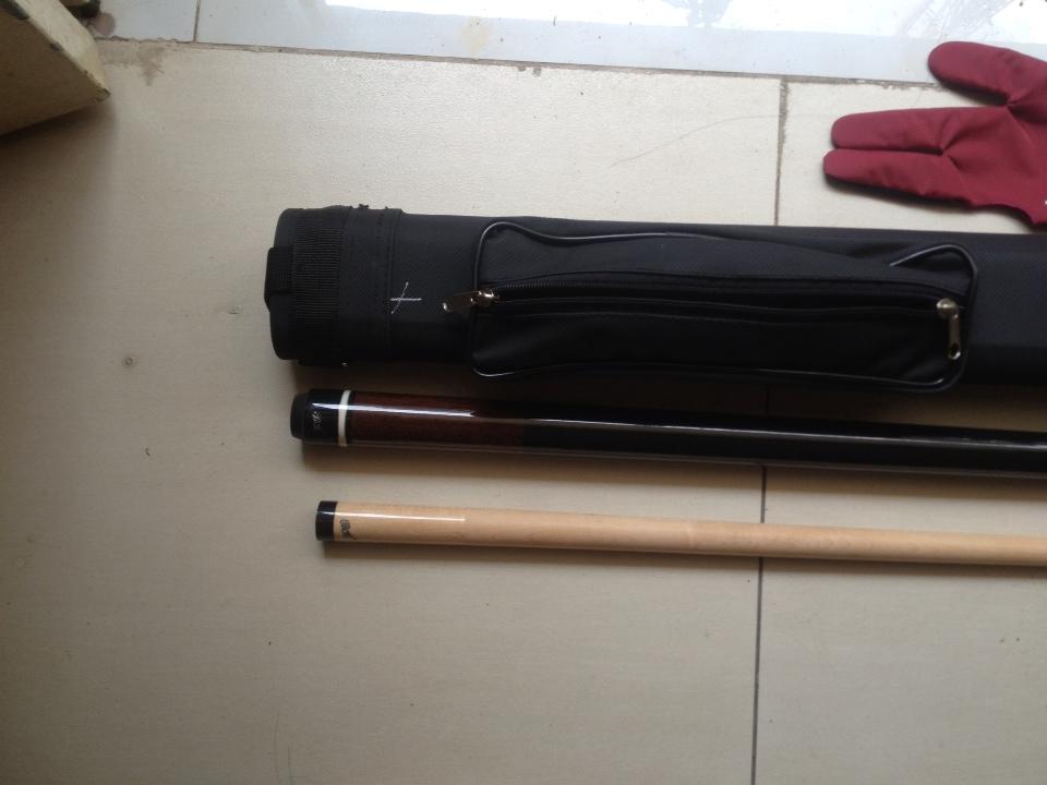 Cơ bida 03c BK combo Full: bao đựng cơ, lơ và gang tay