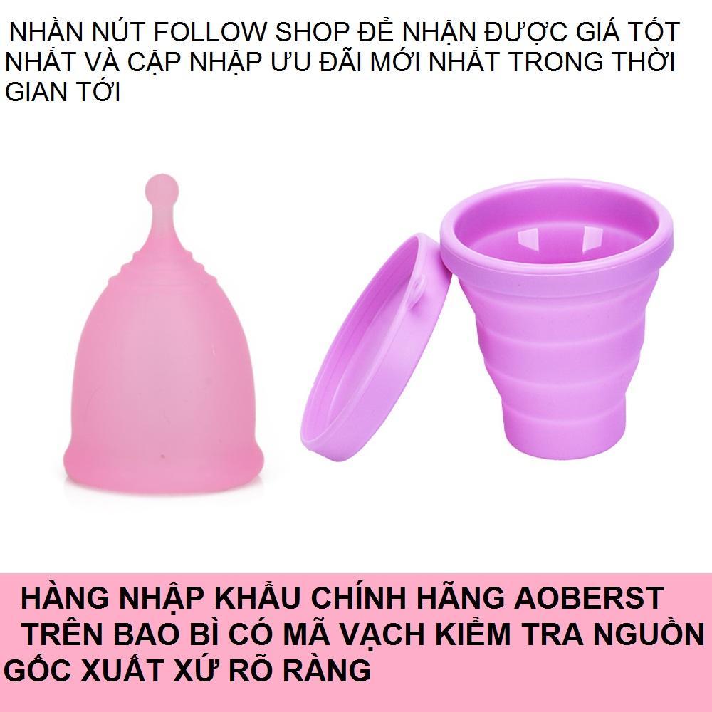 Cốc nguyệt san AOBERST + Cốc tiệt trùng  ( Hàng nhập khẩu)
