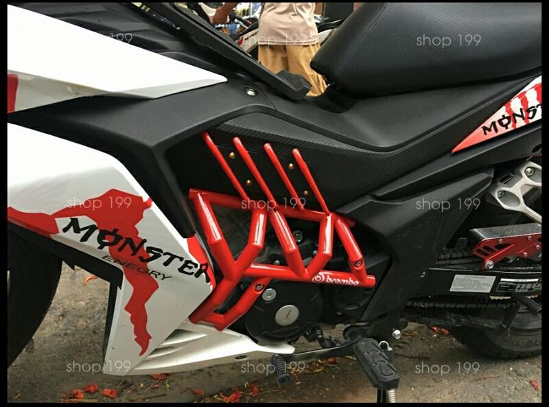 ỐP SƯỜN WINNER 150 (Bảo vệ lốc máy) size lớn_đỏ