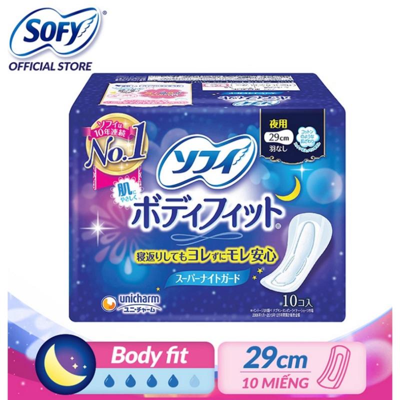 Băng vệ sinh siêu vừa vặn Sofy Body Fit 29cm không cánh gói 10 miếng