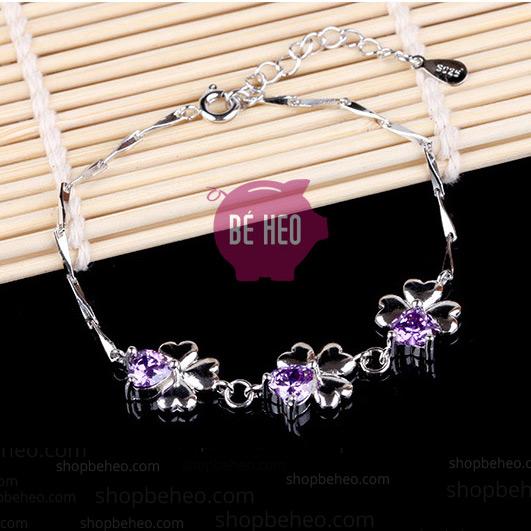 Freeship Lắc tay cỏ may mắn