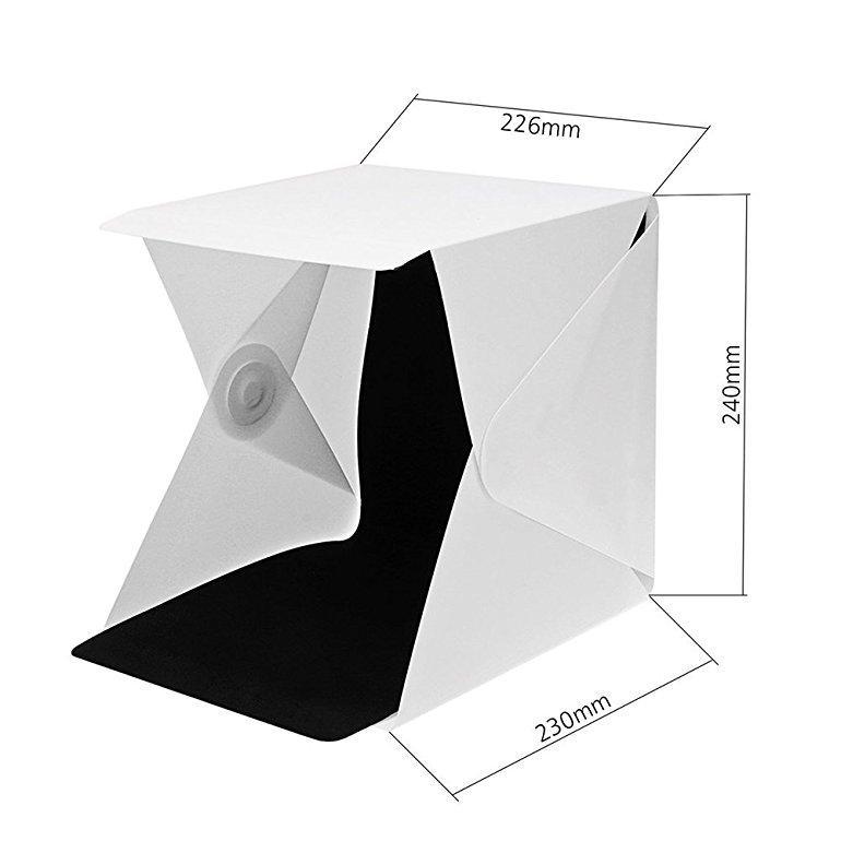 Hộp chụp ảnh Studio Light box Mini có đèn led trợ sáng 22x23x24cm