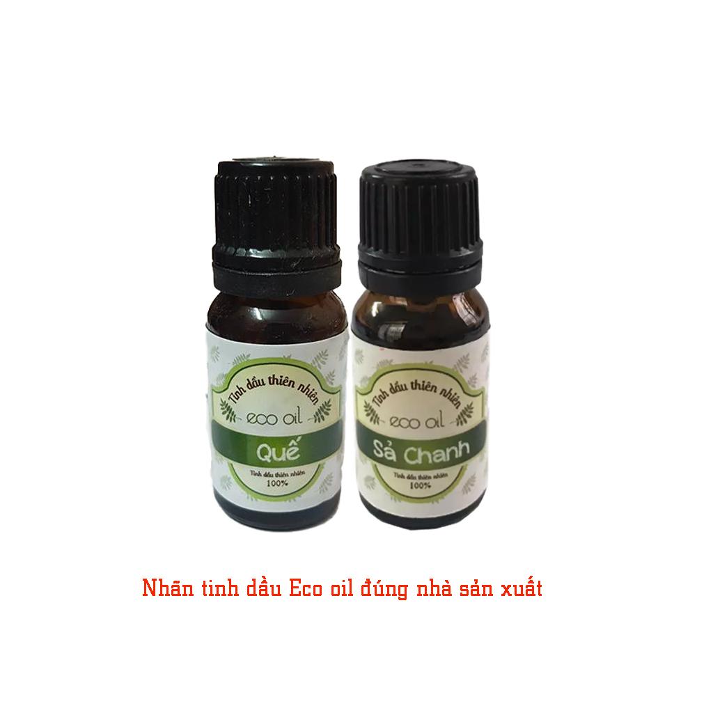 Combo 2 chai tinh dầu quế và sả chanh Eco oil 10ml