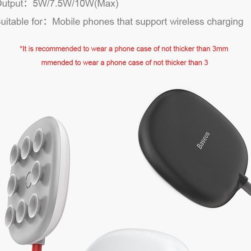 Sạc không dây Baseus Spider Hút và Sạc Không Dây hỗ trợ sạc nhanh Cho iPhone XR XS Max Samsung galaxy S8 S9 + S8, Note8, Note9 - Phân phối bởi Vietstore