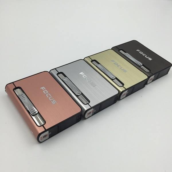Bật Lửa gas khò FOCUS kiêm hộp đựng điếu thuốc phong cách