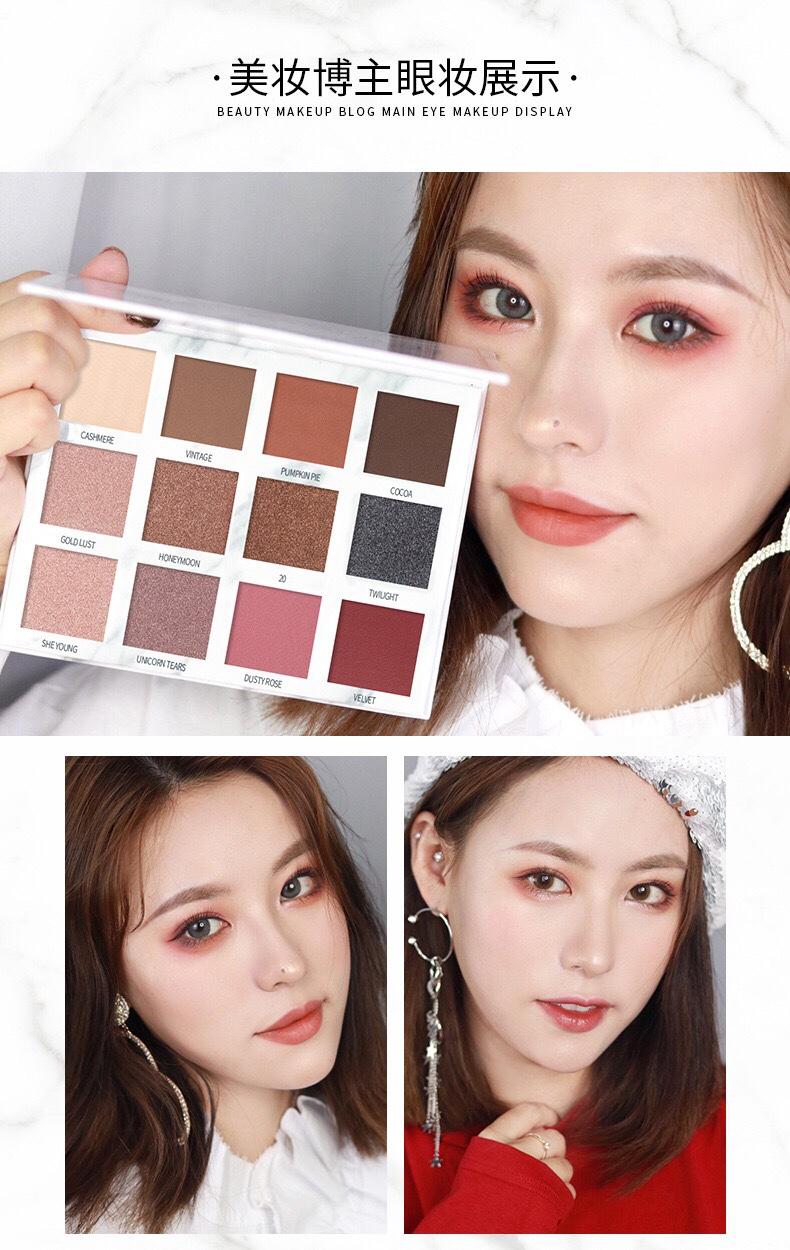 Bảng phấn mắt 12 màu của Maycreate
