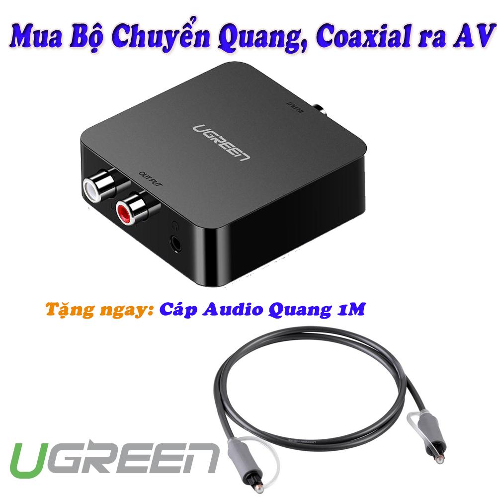 Bộ chuyển âm thanh quang, coaxial sang av ugreen 30910