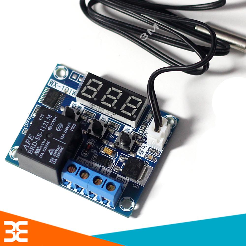 Module điều khiển relay bằng cảm biến nhiệt độ v1 wx-101w 5v