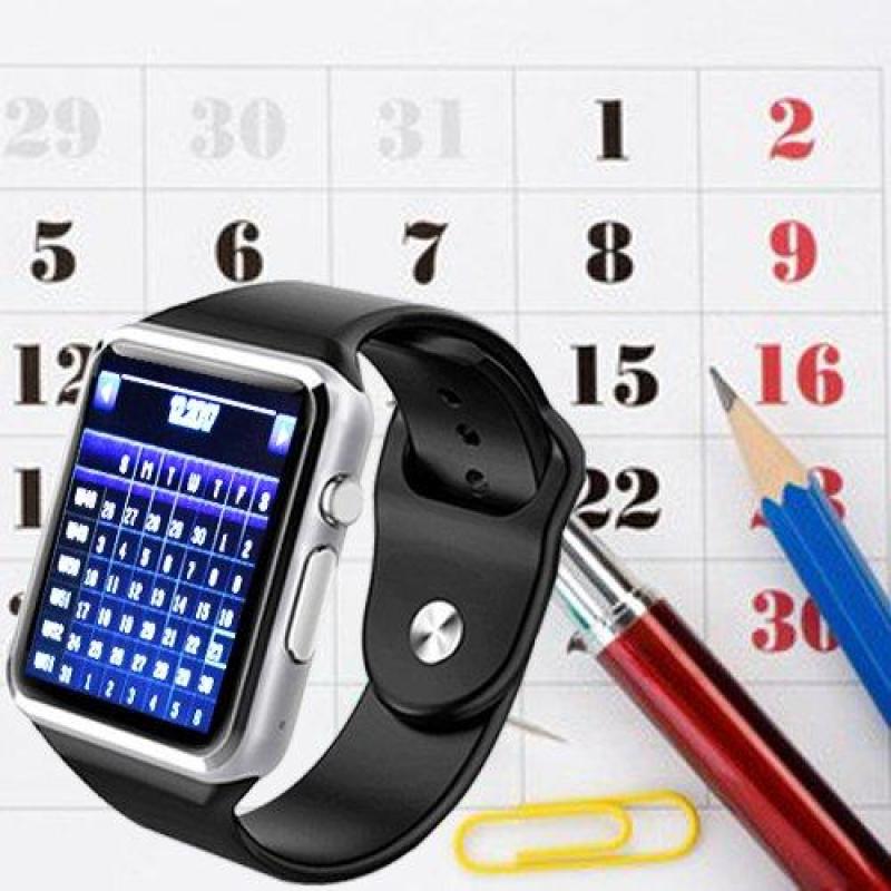 Đồng hồ thông minh A1 màn hình cảm ứng 1.54 inch TFT LCD nghe, gọi, báo tin nhắn qua bluetooth + sim nghe gọi màu đen