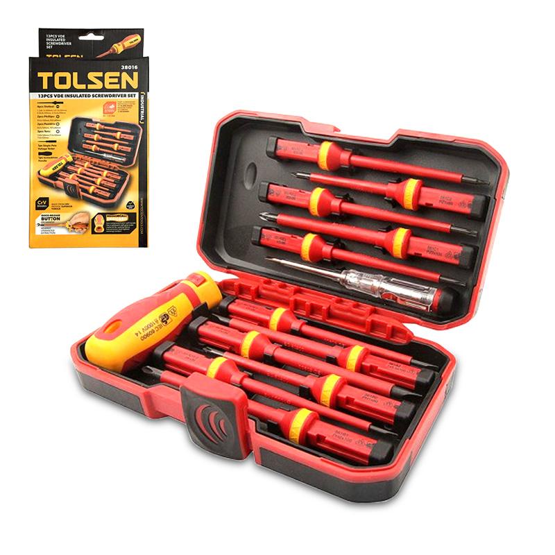 Tua vít cách điện toàn phần cn bộ 13 món tolsen 38016