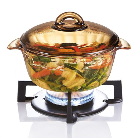 Nồi thủy tinh Luminarc Amberline Trianon 1.5L thân xoắn đáy nhám