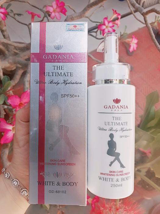 KEM MAKE UP BODY DƯỠNG DA CHỐNG NẮNG GADANIA 250 ML