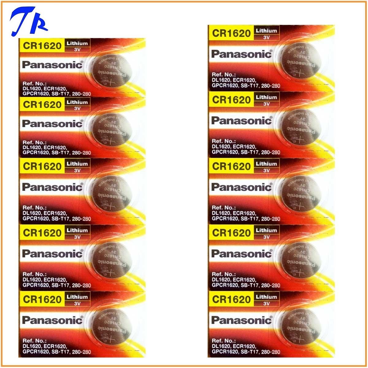 10 viên Pin CR1620 Panasonic lithium 3v, pin điều khiển remote