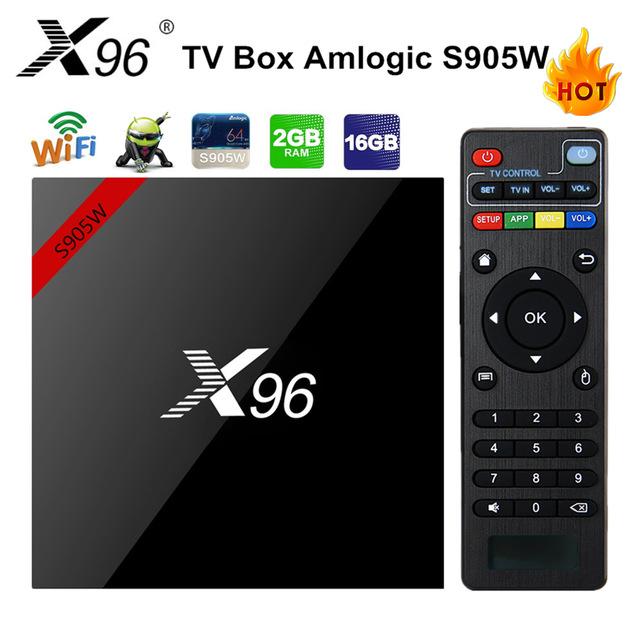 Android TV Box X96 W II new phiên bản 2G Ram, 16G bộ nhớ trong, có bluetooth, CPU S905W và Android 7 - Tivi thường thành SmartTV Android