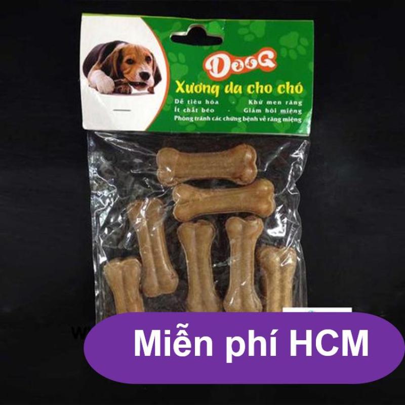 HCM-Bộ 8 Xương ống da bò cho chó gặm - phù hợp với chó dưới 7kg (hanpet 369) 8cm-HP2211006