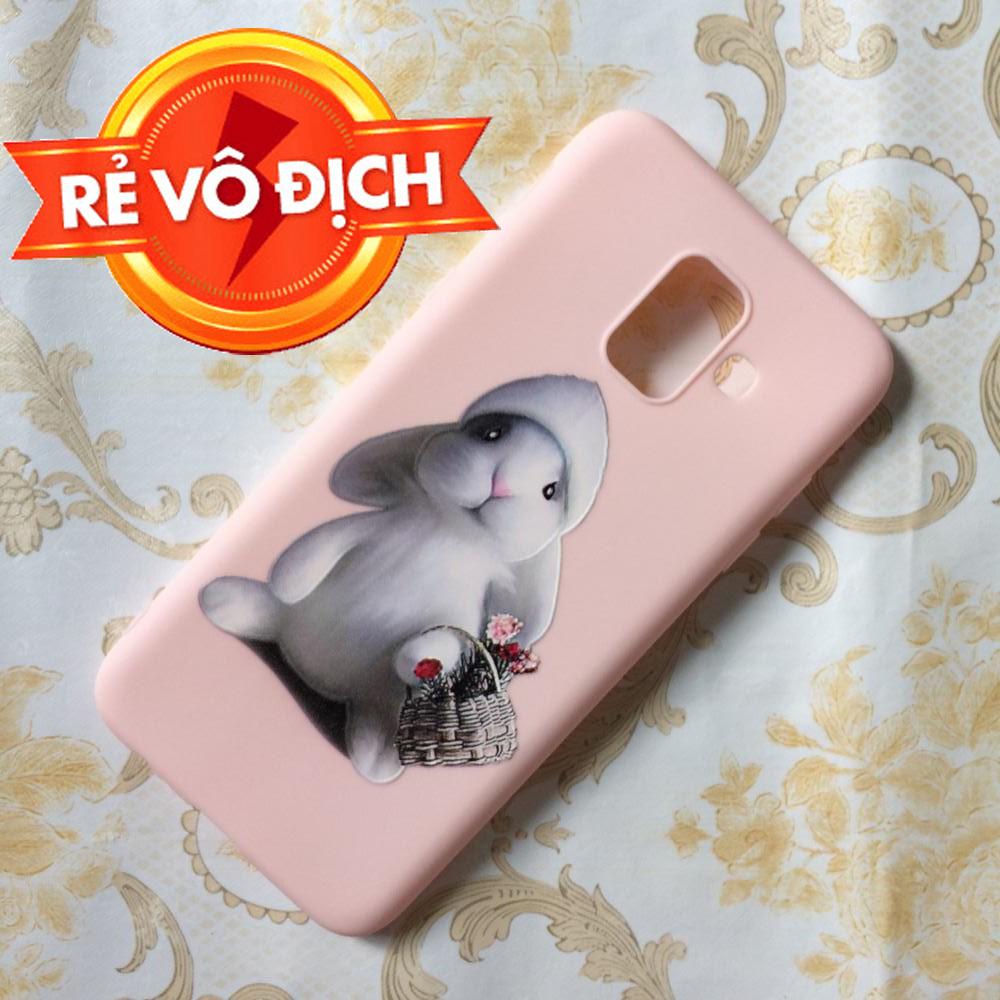 Ốp lưng Samsung Galaxy A6 2018 silicone màu in hình cute