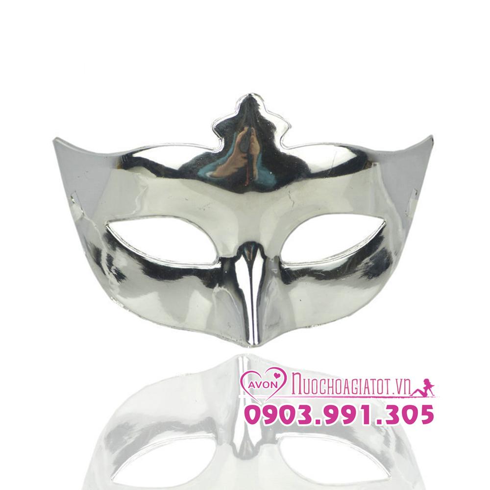 [HCM]HALLOWEEN PHỤ KIỆN HÓA TRANG MẶT NẠ VŨ HỘI TRƠN MÀU BẠC