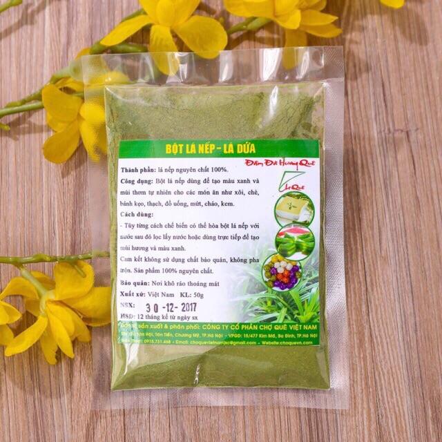 Bột lá nếp tạo màu xanh lá 50g - Màu xanh thực phẩm
