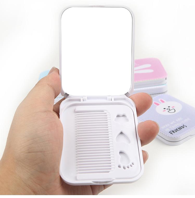 [Lấy mã giảm thêm 30%] Gương lược mini bỏ túi hình thú